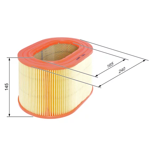 Vzduchový filter BOSCH F 026 400 557 - obr. 4