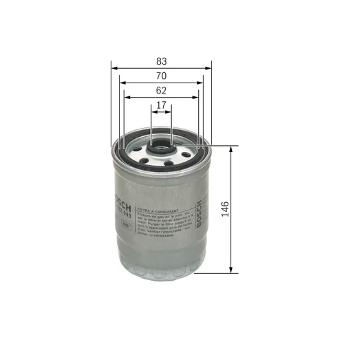 Palivový filter BOSCH F 026 402 043 - obr. 4