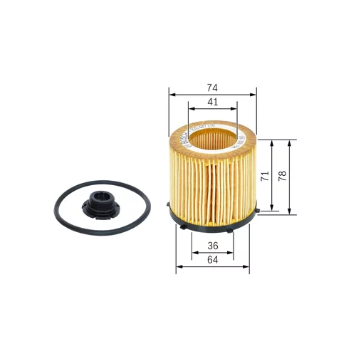 Olejový filter BOSCH F 026 407 178 - obr. 4