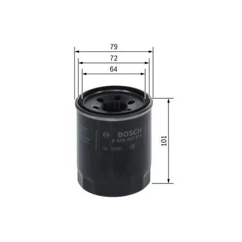 Olejový filter BOSCH F 026 407 311 - obr. 4