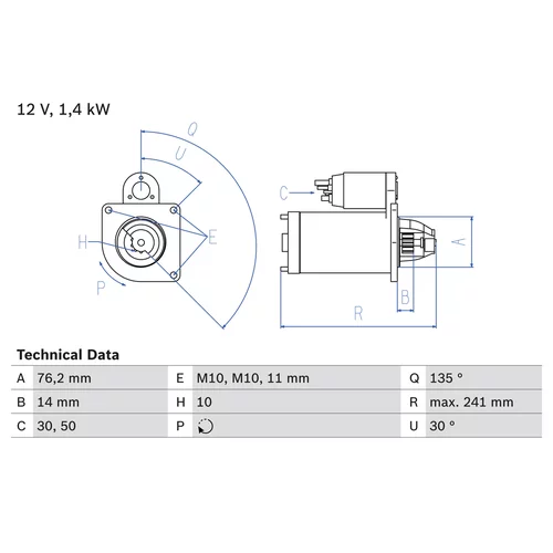 Štartér 0 986 016 470 /BOSCH/ - obr. 4