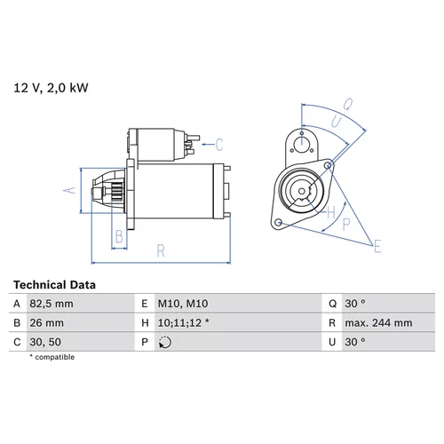 Štartér 0 986 017 260 /BOSCH/ - obr. 4