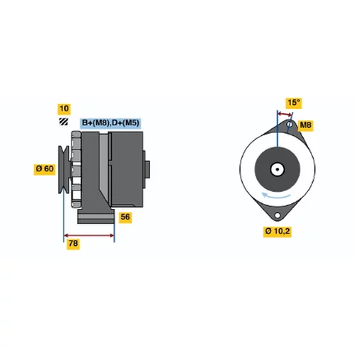 Alternátor BOSCH 0 986 034 520