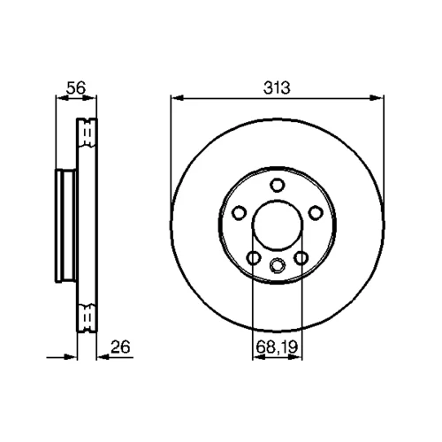 Brzdový kotúč 0 986 478 296 /BOSCH/ - obr. 4