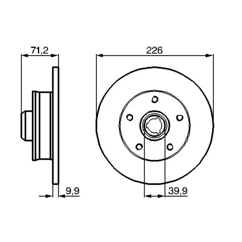 Brzdový kotúč 0 986 478 332 /BOSCH/ - obr. 4