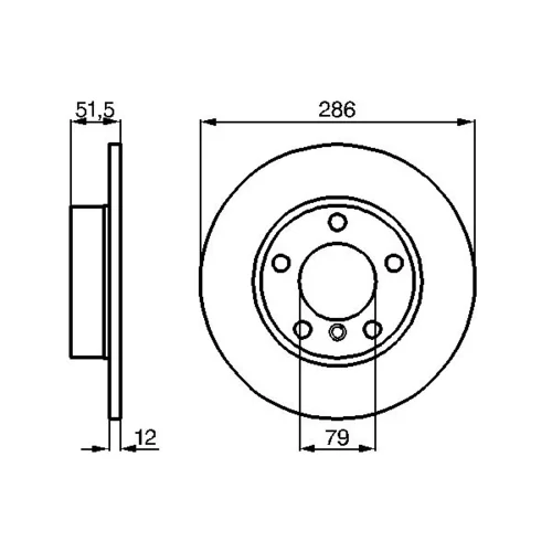 Brzdový kotúč 0 986 478 511 /BOSCH/ - obr. 4