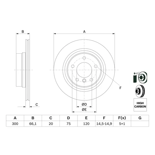 Brzdový kotúč 0 986 479 218 /BOSCH/ - obr. 4