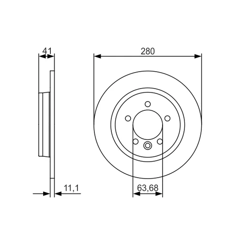 Brzdový kotúč 0 986 479 691 /BOSCH/ - obr. 4