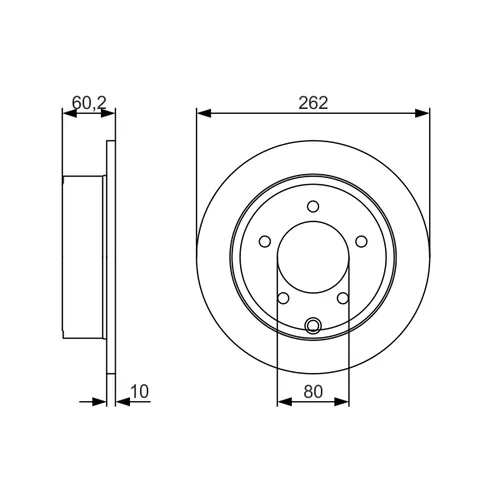 Brzdový kotúč 0 986 479 A39 /BOSCH/ - obr. 4