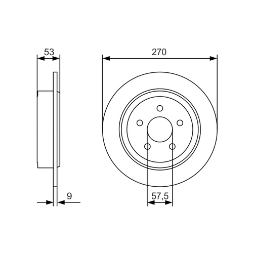 Brzdový kotúč 0 986 479 A79 /BOSCH/