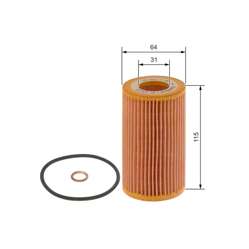 Olejový filter BOSCH 1 457 429 119 - obr. 4