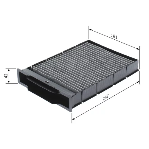 Filter vnútorného priestoru BOSCH 1 987 432 393 - obr. 4