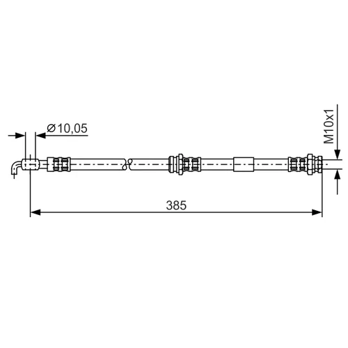 Brzdová hadica BOSCH 1 987 476 110