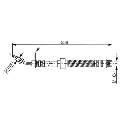 Brzdová hadica BOSCH 1 987 481 151