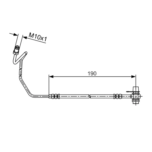 Brzdová hadica BOSCH 1 987 481 535