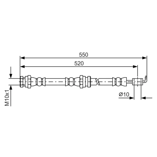 Brzdová hadica BOSCH 1 987 481 554 - obr. 4