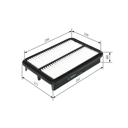 Vzduchový filter BOSCH F 026 400 044 - obr. 4