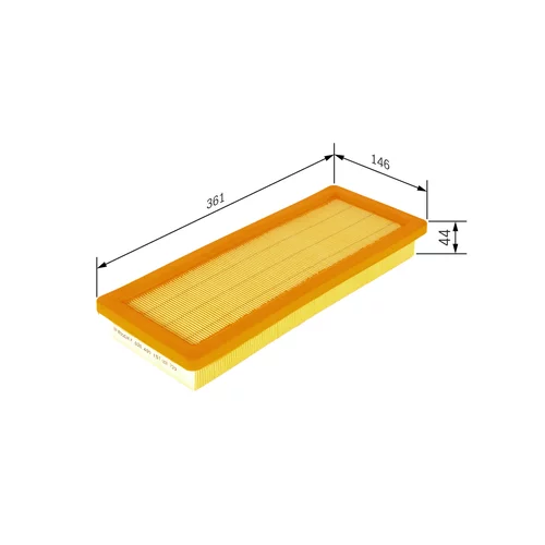 Vzduchový filter BOSCH F 026 400 151 - obr. 4