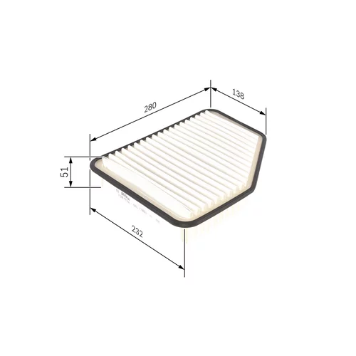 Vzduchový filter BOSCH F 026 400 162 - obr. 4