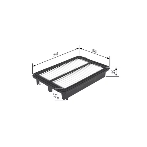 Vzduchový filter BOSCH F 026 400 439 - obr. 4