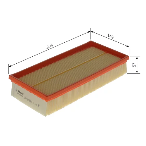 Vzduchový filter BOSCH F 026 400 450 - obr. 5