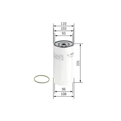 Palivový filter F 026 402 038 /BOSCH/ - obr. 4