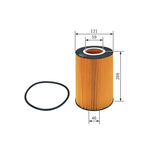 Olejový filter BOSCH F 026 407 042 - obr. 4