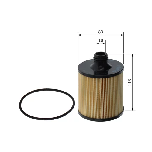 Olejový filter BOSCH F 026 407 273 - obr. 4