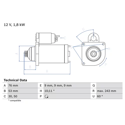 Štartér 0 986 016 990 /BOSCH/ - obr. 4