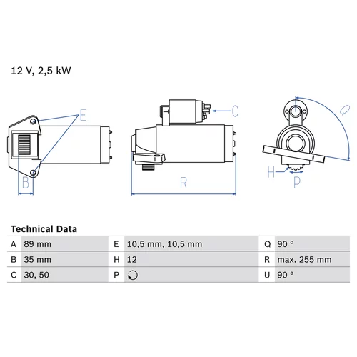 Štartér 0 986 025 200 /BOSCH/