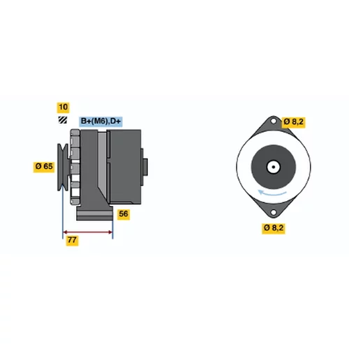 Alternátor BOSCH 0 986 030 870