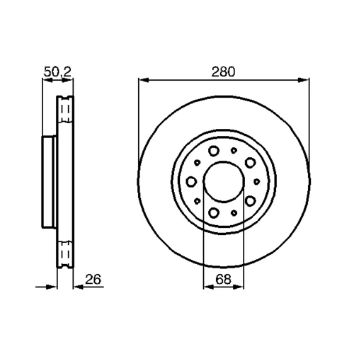 Brzdový kotúč 0 986 478 603 /BOSCH/ - obr. 4