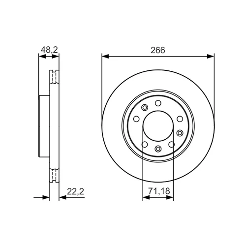 Brzdový kotúč 0 986 479 C34 /BOSCH/ - obr. 4