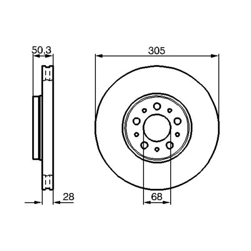 Brzdový kotúč 0 986 479 C59 /BOSCH/ - obr. 4