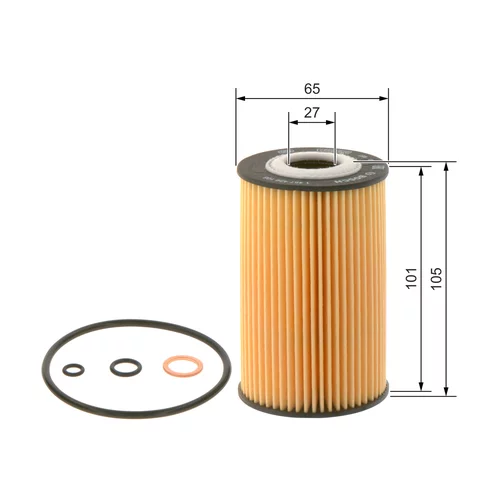 Olejový filter BOSCH 1 457 429 108 - obr. 4