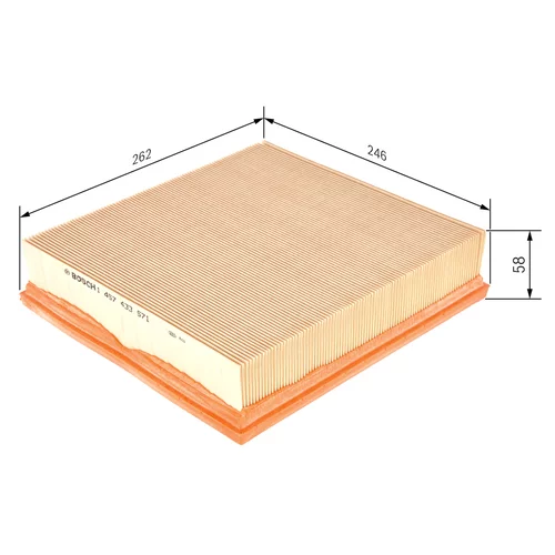 Vzduchový filter BOSCH 1 457 433 571 - obr. 4