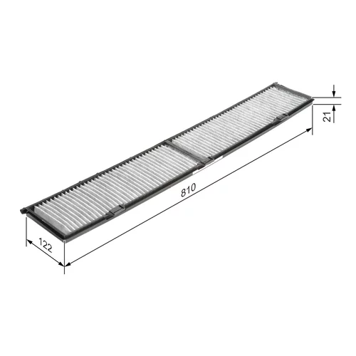 Filter vnútorného priestoru BOSCH 1 987 432 424 - obr. 4