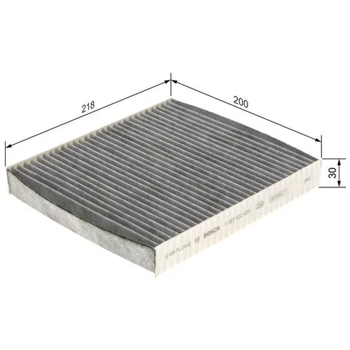 Filter vnútorného priestoru BOSCH 1 987 432 433 - obr. 4