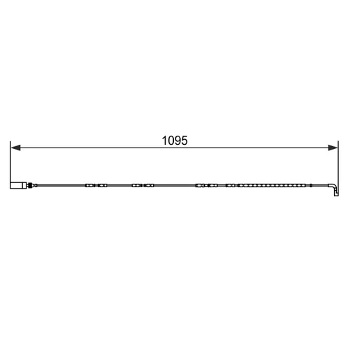 Výstražný kontakt opotrebenia brzdového obloženia BOSCH 1 987 473 069 - obr. 4