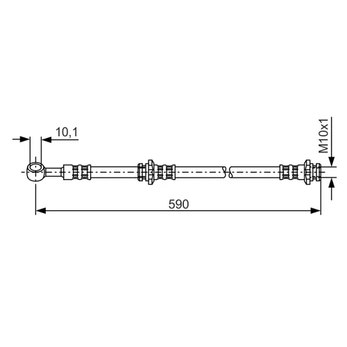 Brzdová hadica BOSCH 1 987 476 122