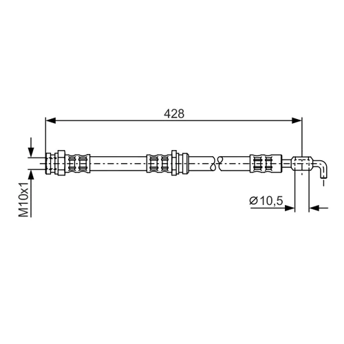 Brzdová hadica BOSCH 1 987 476 966 - obr. 4