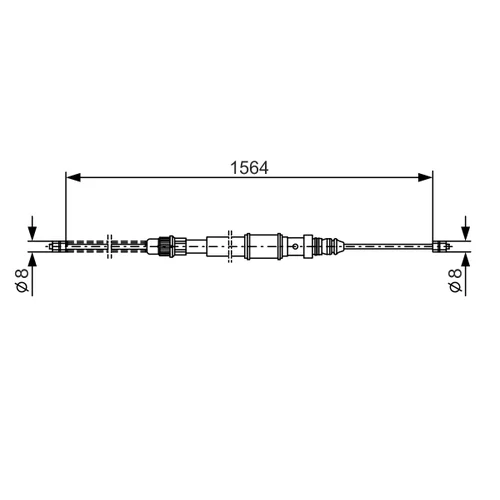 Ťažné lanko parkovacej brzdy BOSCH 1 987 477 311 - obr. 4