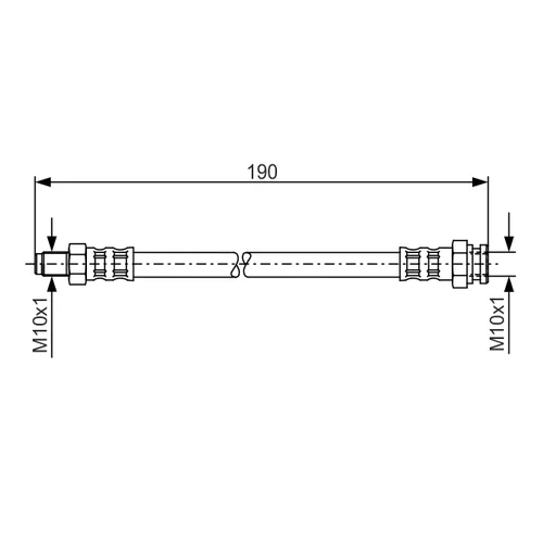 Brzdová hadica BOSCH 1 987 481 011