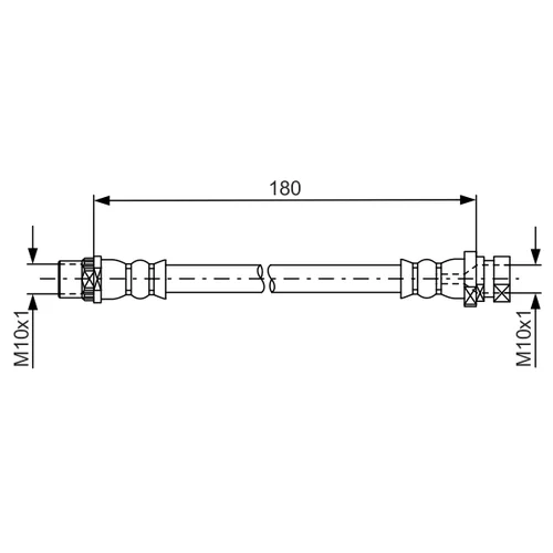 Brzdová hadica BOSCH 1 987 481 682