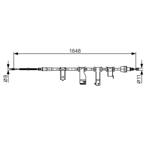 Ťažné lanko parkovacej brzdy 1 987 482 350 /BOSCH/