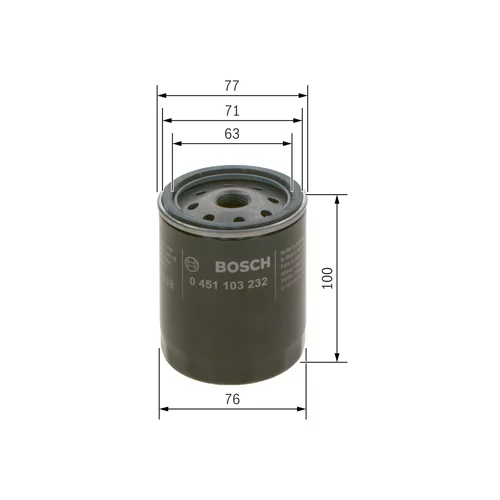 Olejový filter BOSCH 0 451 103 232 - obr. 4