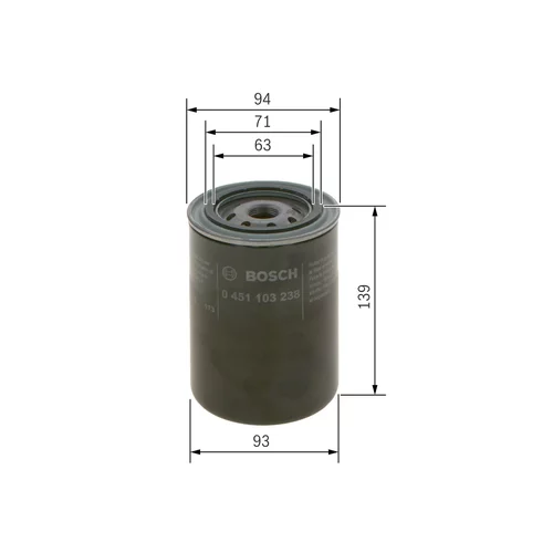 Olejový filter BOSCH 0 451 103 238 - obr. 4