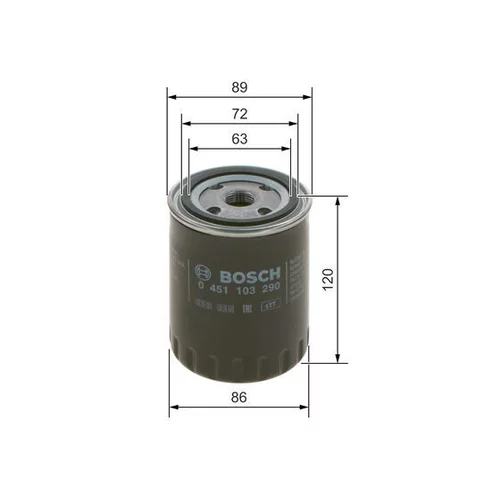 Olejový filter BOSCH 0 451 103 290 - obr. 4