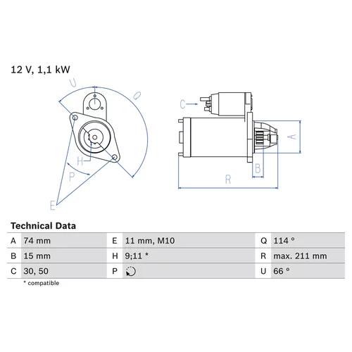 Štartér 0 986 018 480 /BOSCH/ - obr. 4