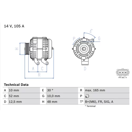 Alternátor BOSCH 0 986 080 440